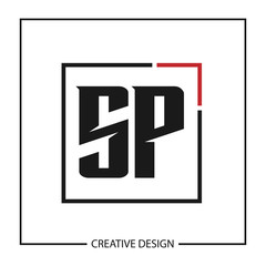 Initial Letter SP Logo Template Design Vector Illustration