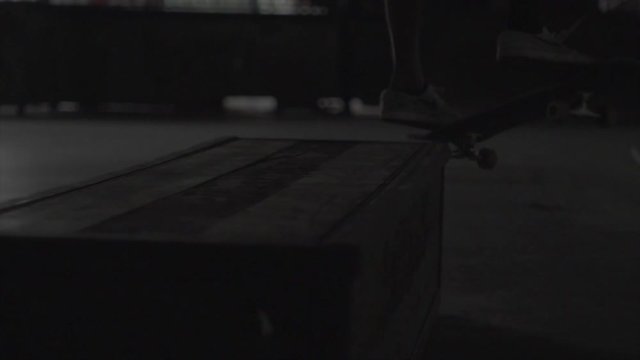 skater doing some cool tricks in slow motion.