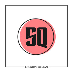 Initial Letter SQ Logo Template Design Vector Illustration