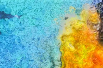 Fototapeta premium Abstract grunge texture background. Stock abstraction art on canvas. Realistic digital painting. Amazing simple design pattern for backdrop.