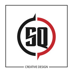 Initial Letter SQ Logo Template Design Vector Illustration