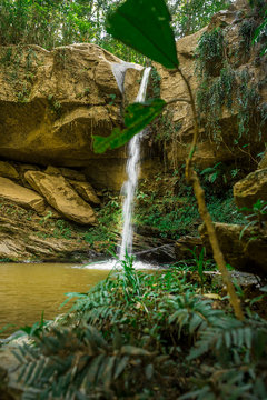 waterfall in deep forest