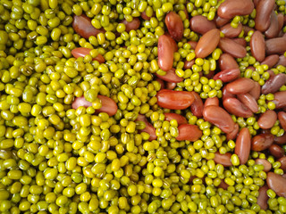 Green  beans and Red beans for health