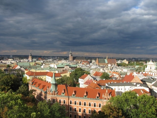 Fototapeta na wymiar panoramic view of krakow