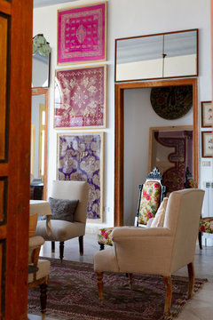 Living room with chairs