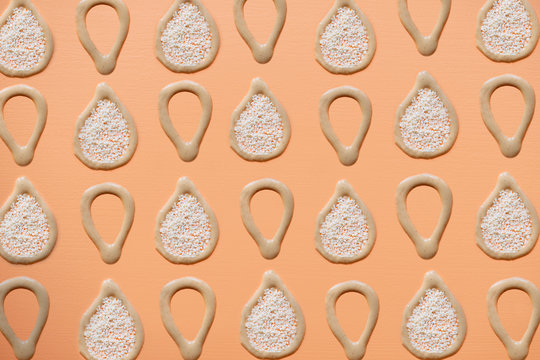 Abstract Tahini and Sesame Seed Pattern