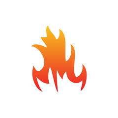 Fire logo design vector template