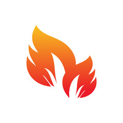 Fire logo design vector template