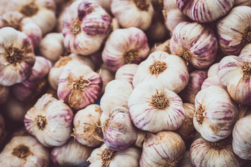 Ail en vente sur le marché