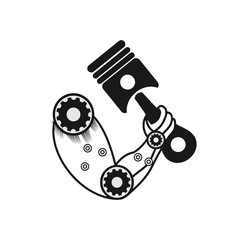 Fototapeta premium Robot logo design vector template 