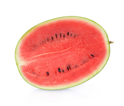 Half of watermelon isolated on white background