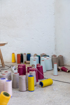 Spools of thread