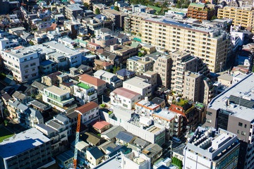 Tokyo cityscape on a sunny day