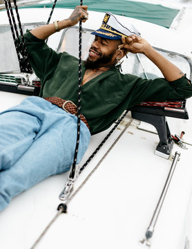 man on sailboat