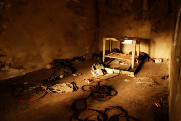 Abandoned room in almost post-apocalyptical set-up