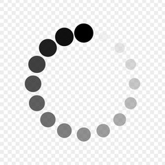 Download signs pack 8 in 1 on transparent background. Load icon. Data loading bar. Vector stock illustration