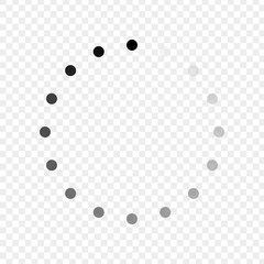 Download signs pack 8 in 1 on transparent background. Load icon. Data loading bar. Vector stock illustration