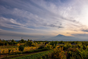View of Mout Ararat from Armenia