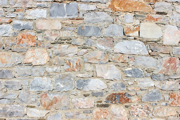 Old stone brick wall detail horizontal abstract
