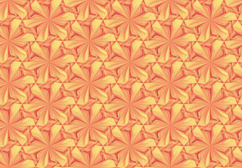 Three-dimensional texture of complex geometric elements intertwined with each other 3D illustration