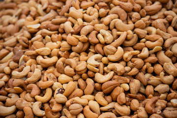 pile of cashew nuts