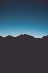 Mountain silhouette