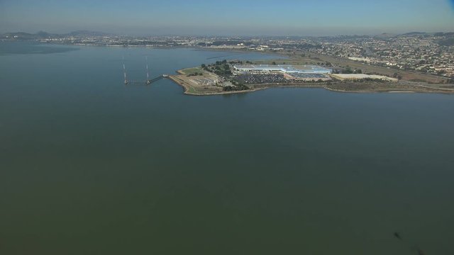 Aerial Point Isabel Cerrito Creek San Francisco Bay USA