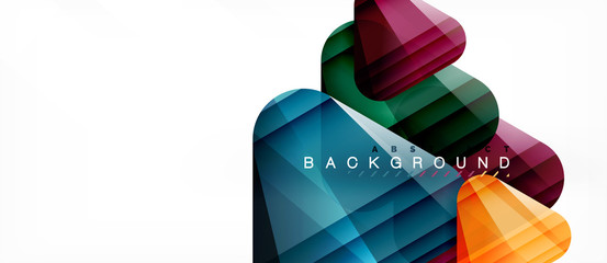 Geometric abstract background, triangles