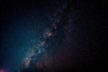 Milky Way and starry night sky 