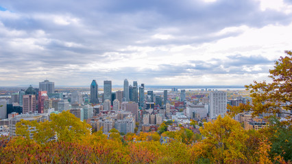 Obraz premium Montreal during autumn season, Qc, Canada