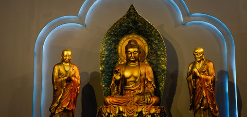Statue of Chinese traditional deities