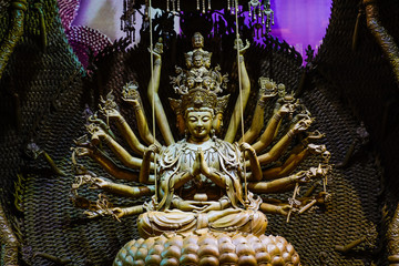 Statue of Chinese traditional deities