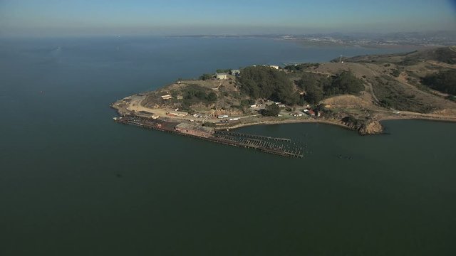 Aerial Point San Pablo Castro Creek San Francisco USA
