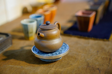 The ceramic teapot