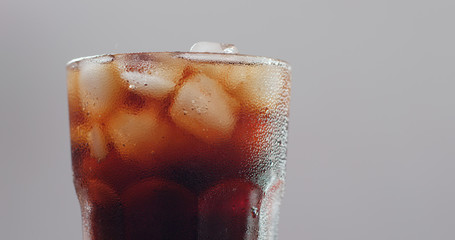 Iced drink coke