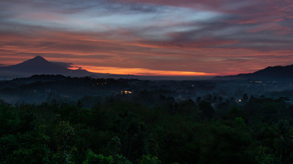 Morning Sun at Mt Merapi