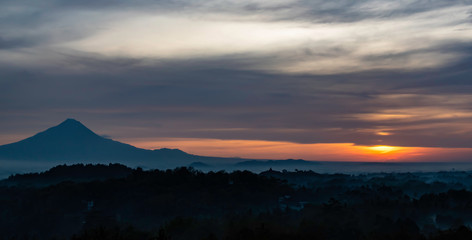 Morning Sun at Mt Merapi