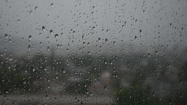Rain Drops on the Window Cityscape 2.5