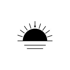 Sunset icon. Element of weather. Premium quality graphic design icon. Signs and symbols collection icon for websites, web design, mobile app
