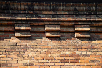 Brick patterns on church wall © Moments by Patrick