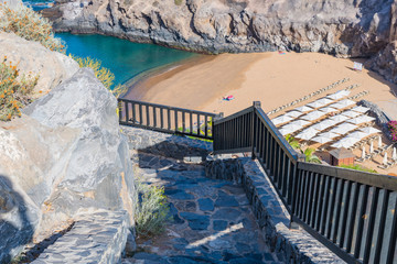 Incredibly beautiful Abama Beach.Tenerife. Canary Islands..Spain