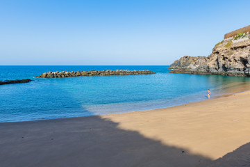 Fototapeta na wymiar Incredibly beautiful Abama Beach.Tenerife. Canary Islands..Spain