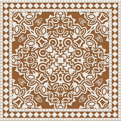 Closeup of colorful bokeh texture background (Tiles seamless, High-resolution 2D CG rendering illustration)