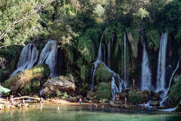 A view of the Kravica falls