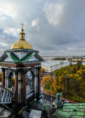 Aerial view of St. Petersburg, Russia