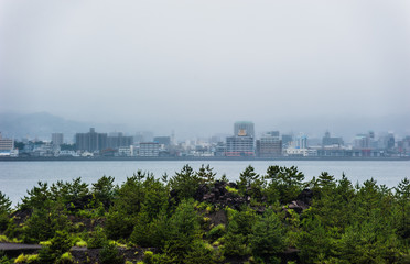 Kagoshima view from Sakurajima