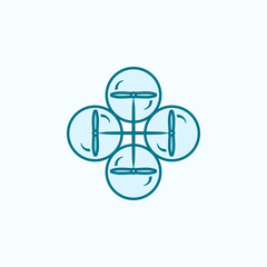 drone  field outline icon