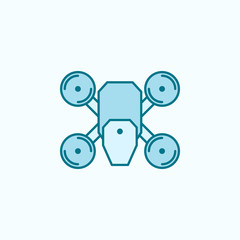 drone  field outline icon
