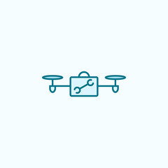 drone tools  field outline icon