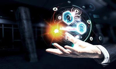 Presenting new technologies. Mixed media